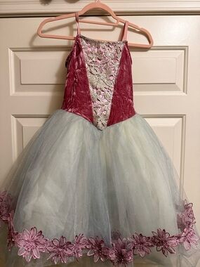 Revolution Girls Rose Velvet & Lace Tulle Party Dress